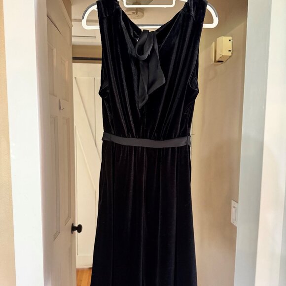 Draper James RSVP Black Ribbon Bow Tie dress with Pockets - Picture 3 of 6